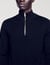 Wool jumper with zip collar