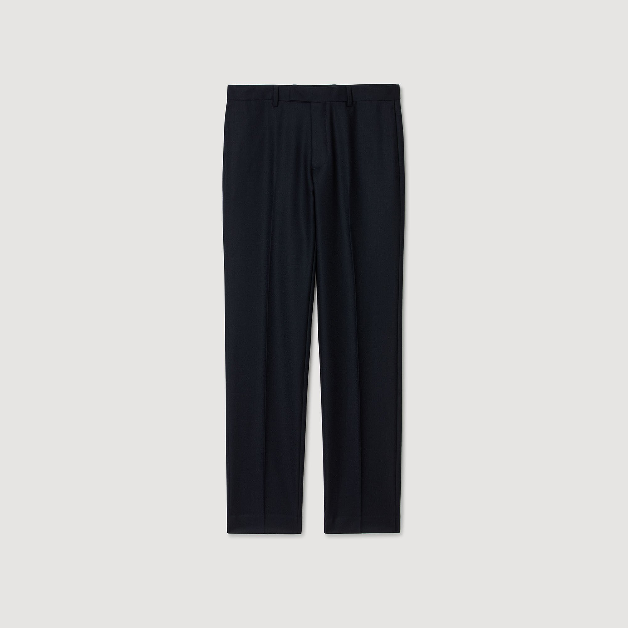 Wool suit trousers