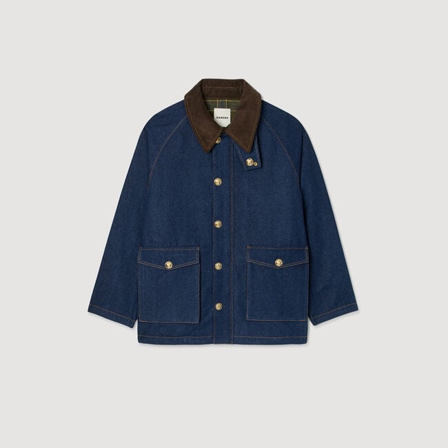 Jeansjacke im Workwear-Stil