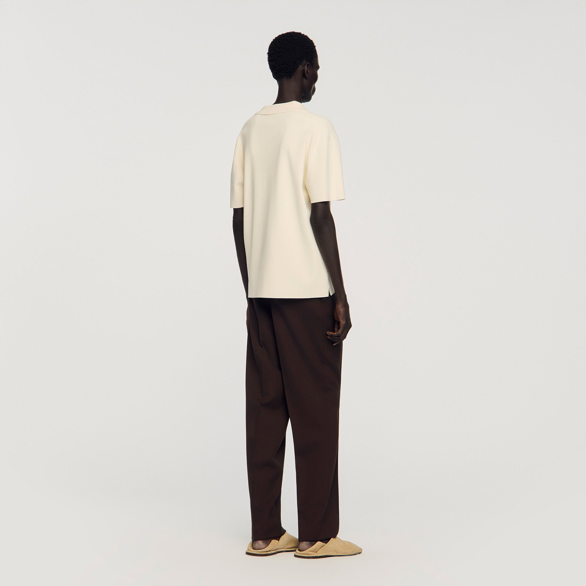 Poloshirt aus Stretch-Strick