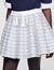 Spiral print skater skirt