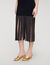 Langes Strickkleid mit Fransen