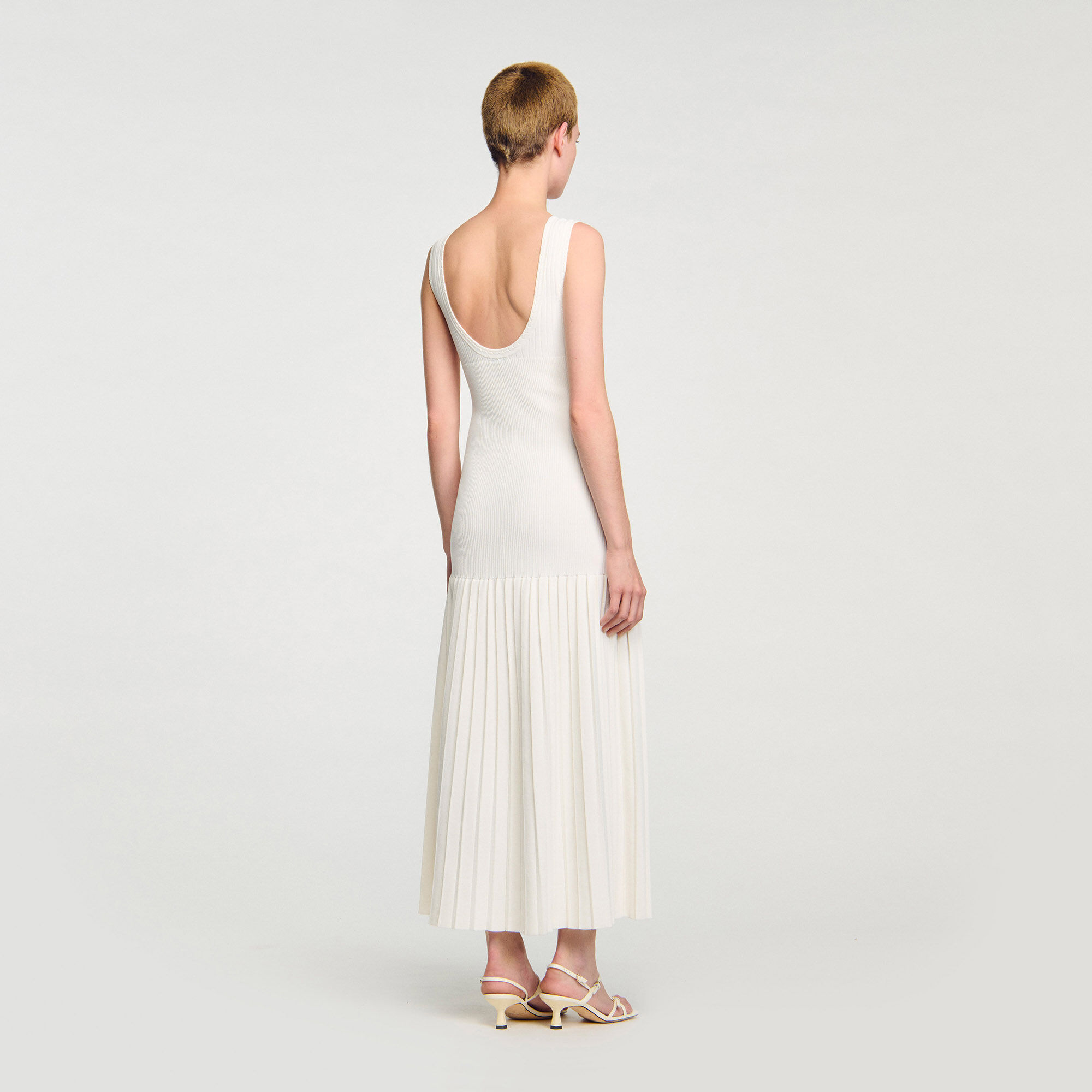 Langes Strickkleid