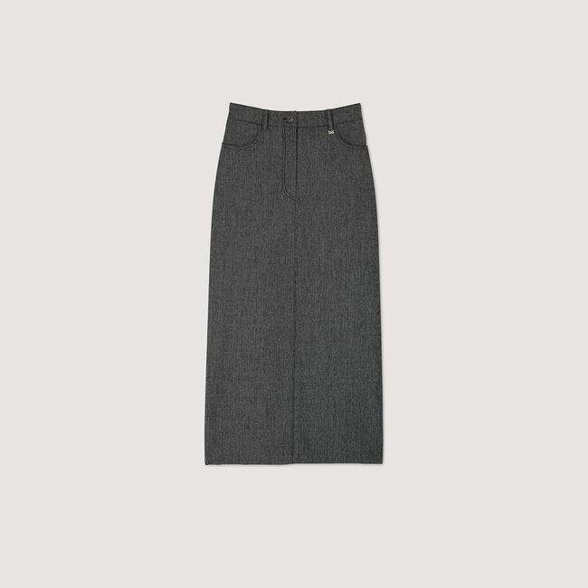 Long slit skirt