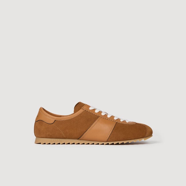 Niedrige Leder- & Wildledersneakers