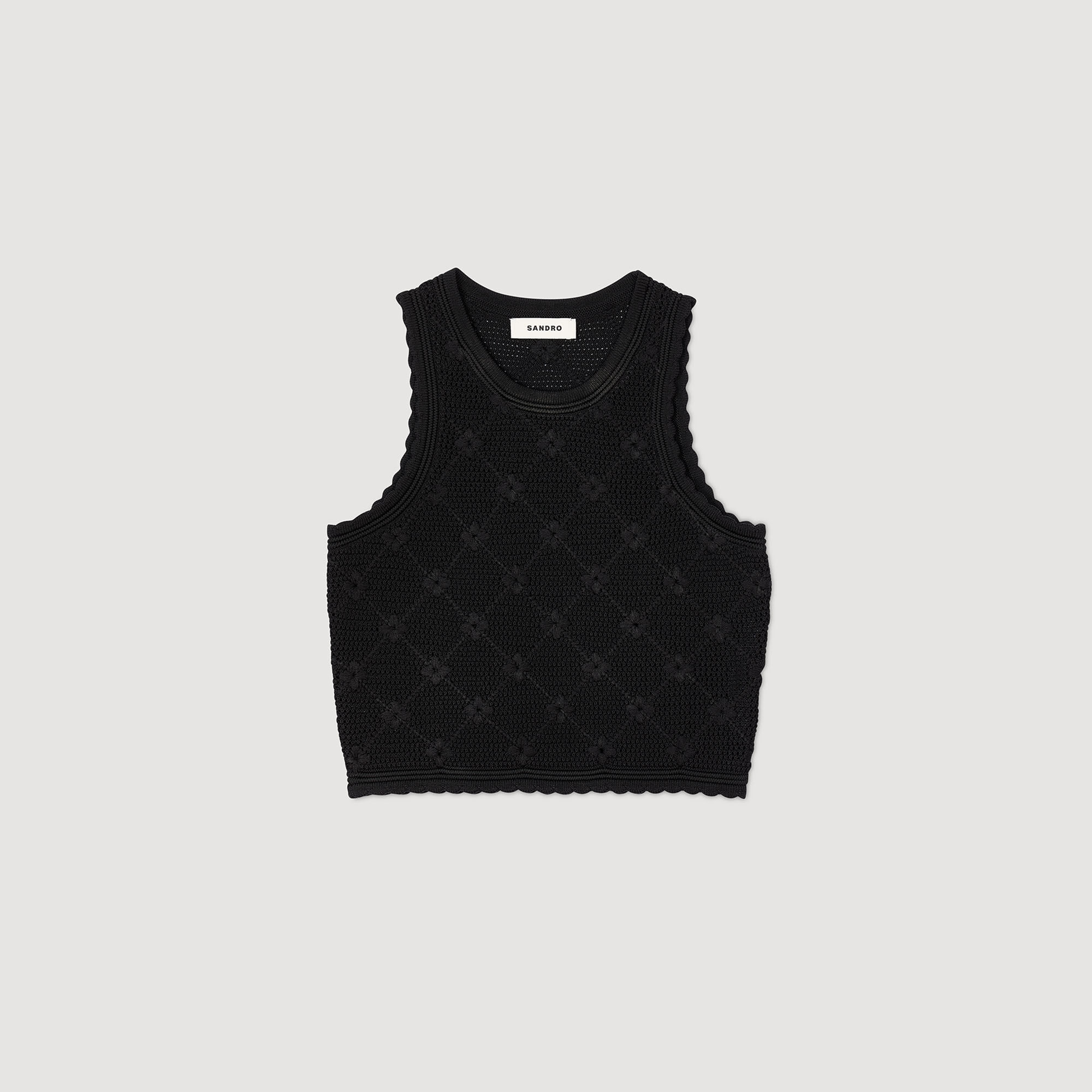 Decorative knit top