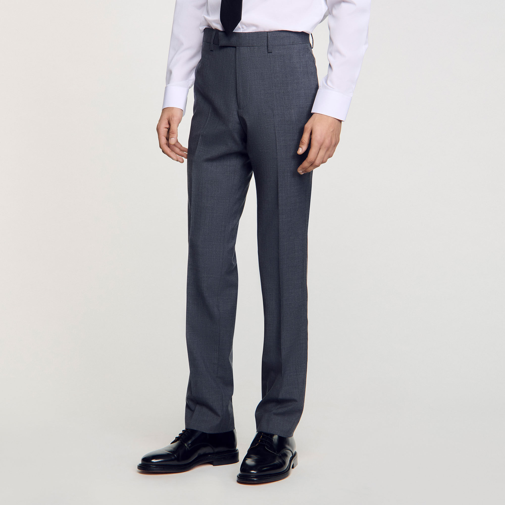 Derbies en cuir glacé