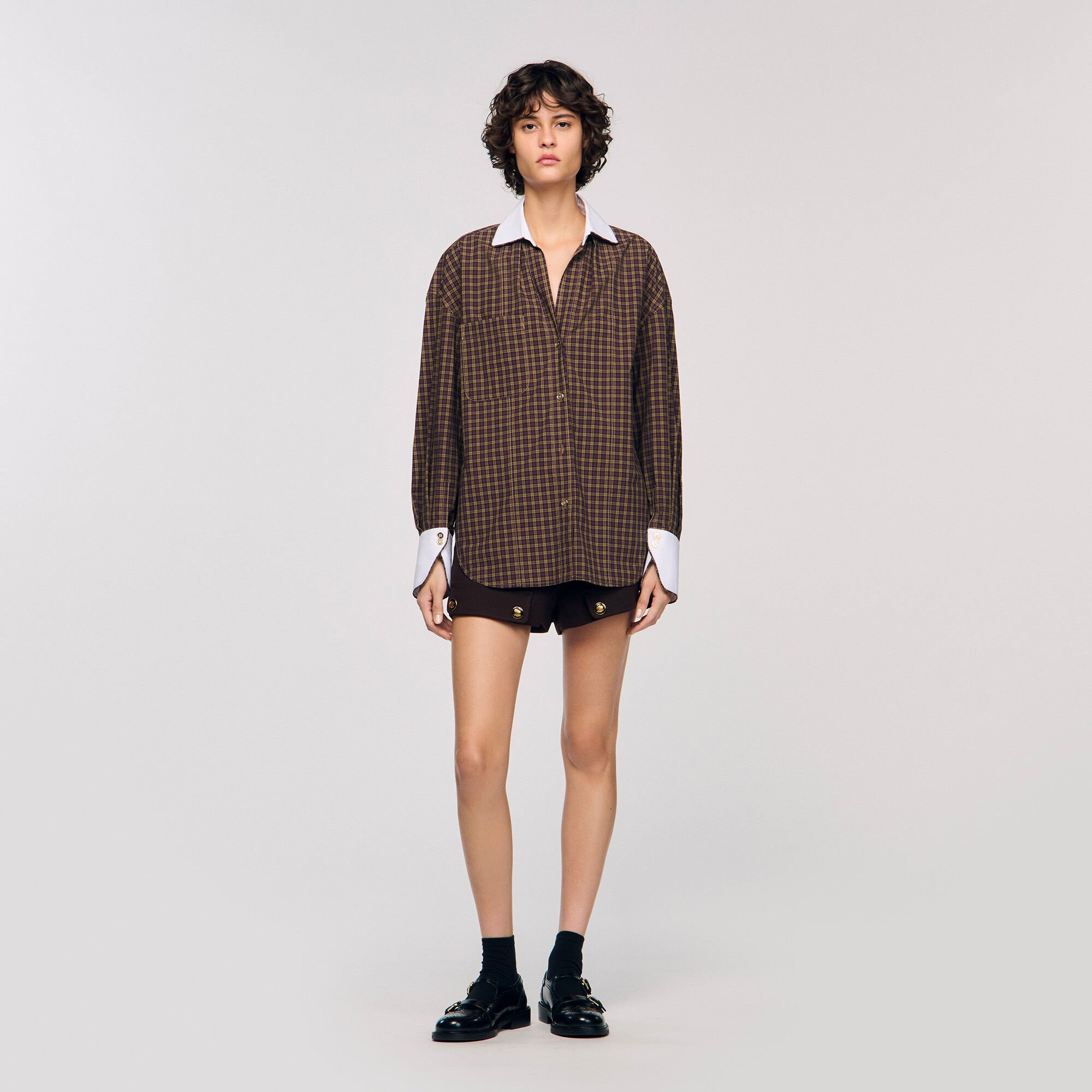 Chemise bicolore à carreaux Chemise bicolore à carreaux