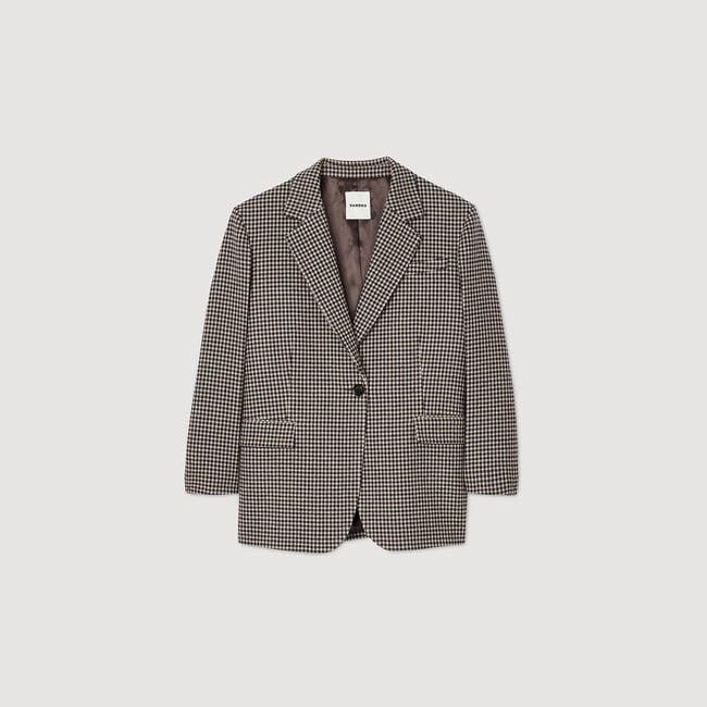 Klein karierter Blazer