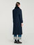 Manteau long avec col en velours