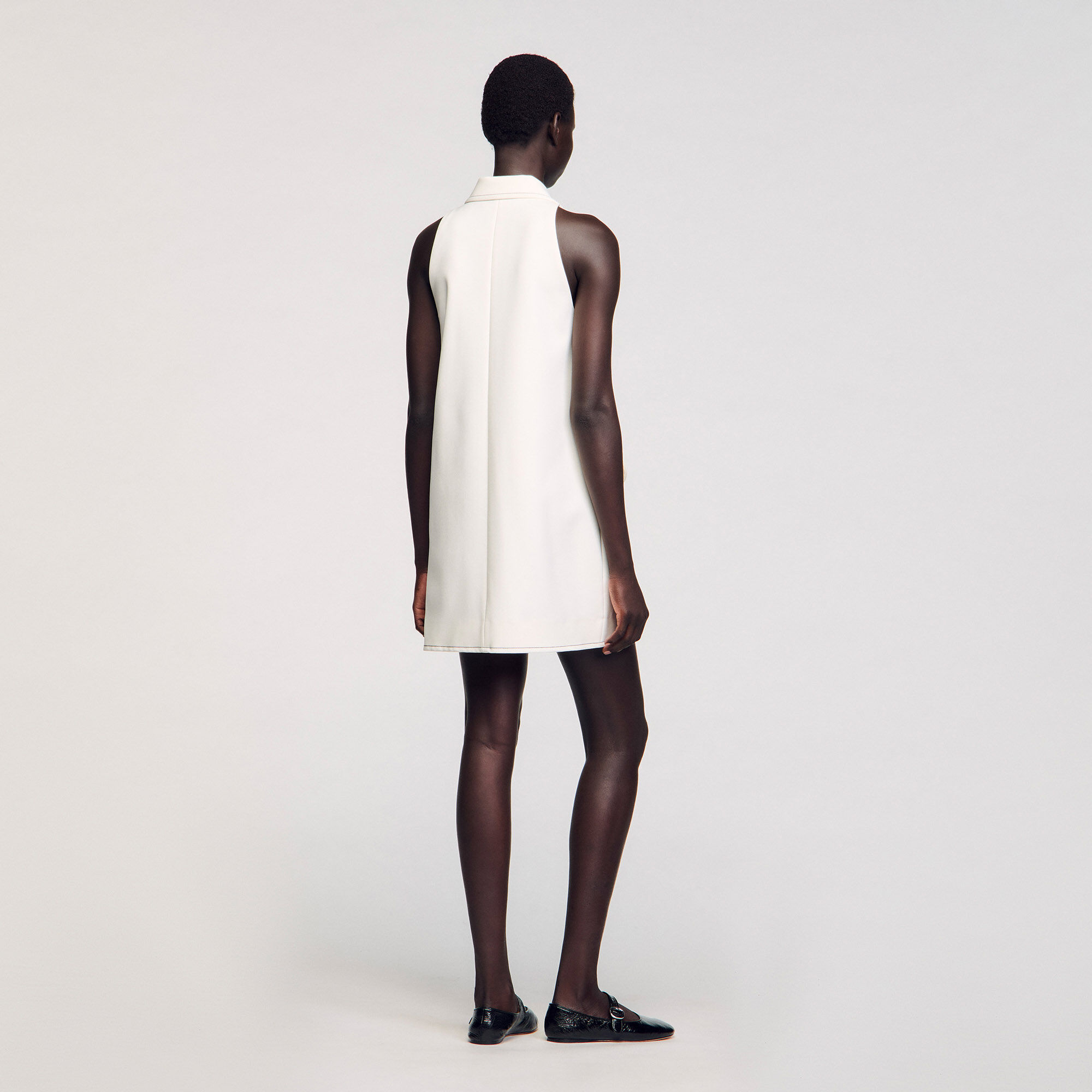 Peter Pan collar short dress