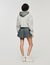 Hooded sweatshirt jacket