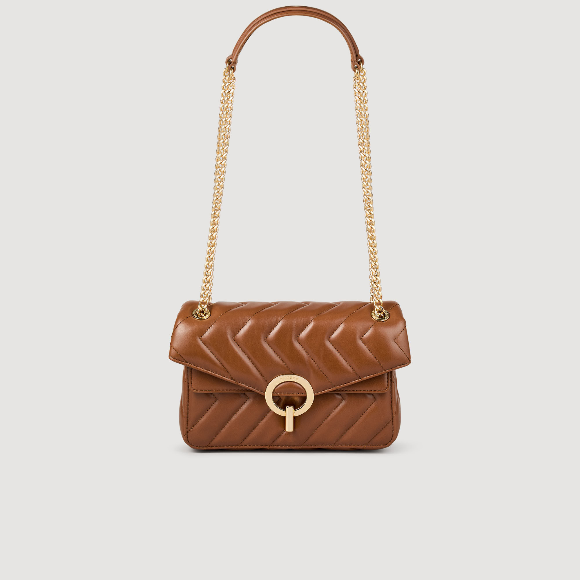 Yza small plain leather bag