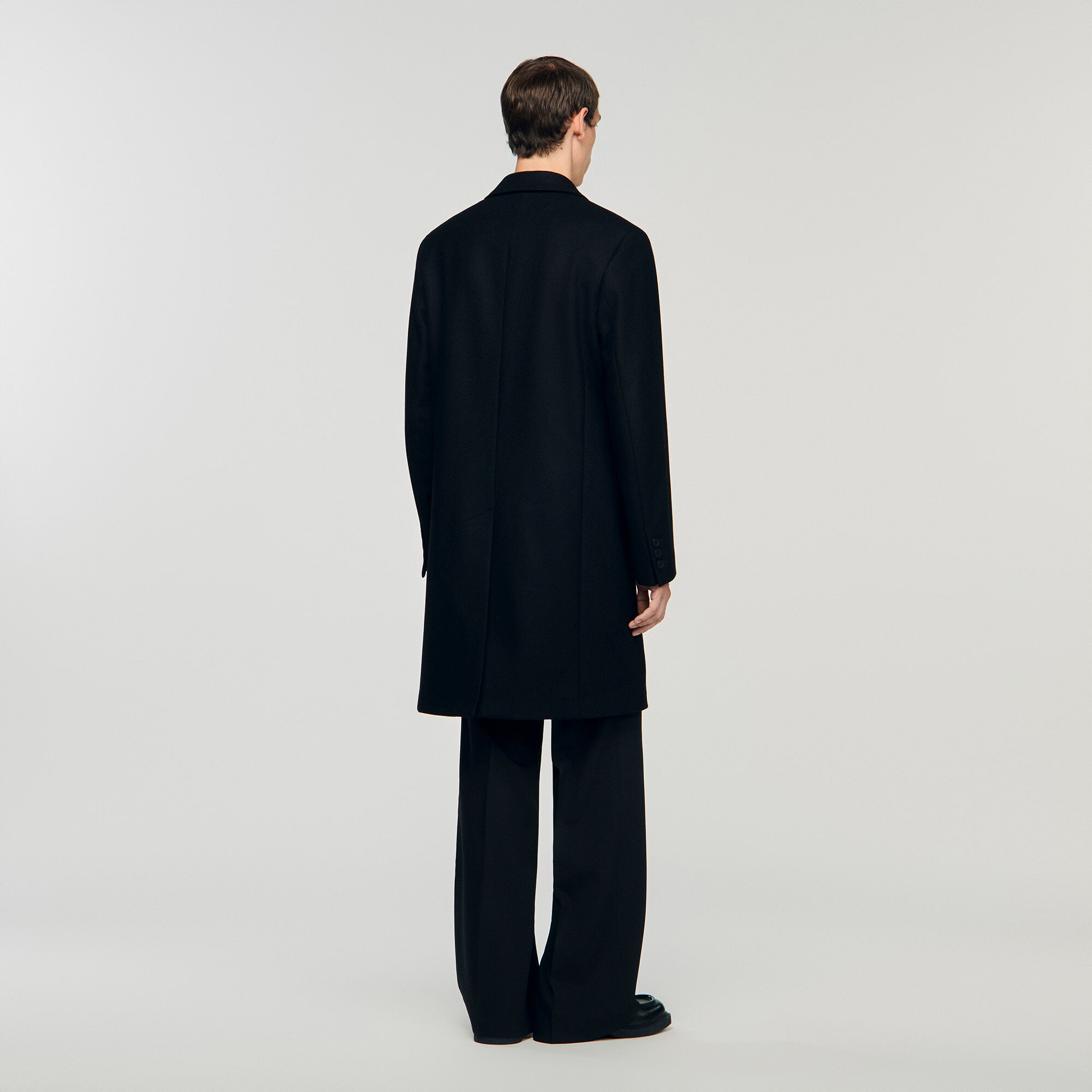 Manteau en laine et cachemire