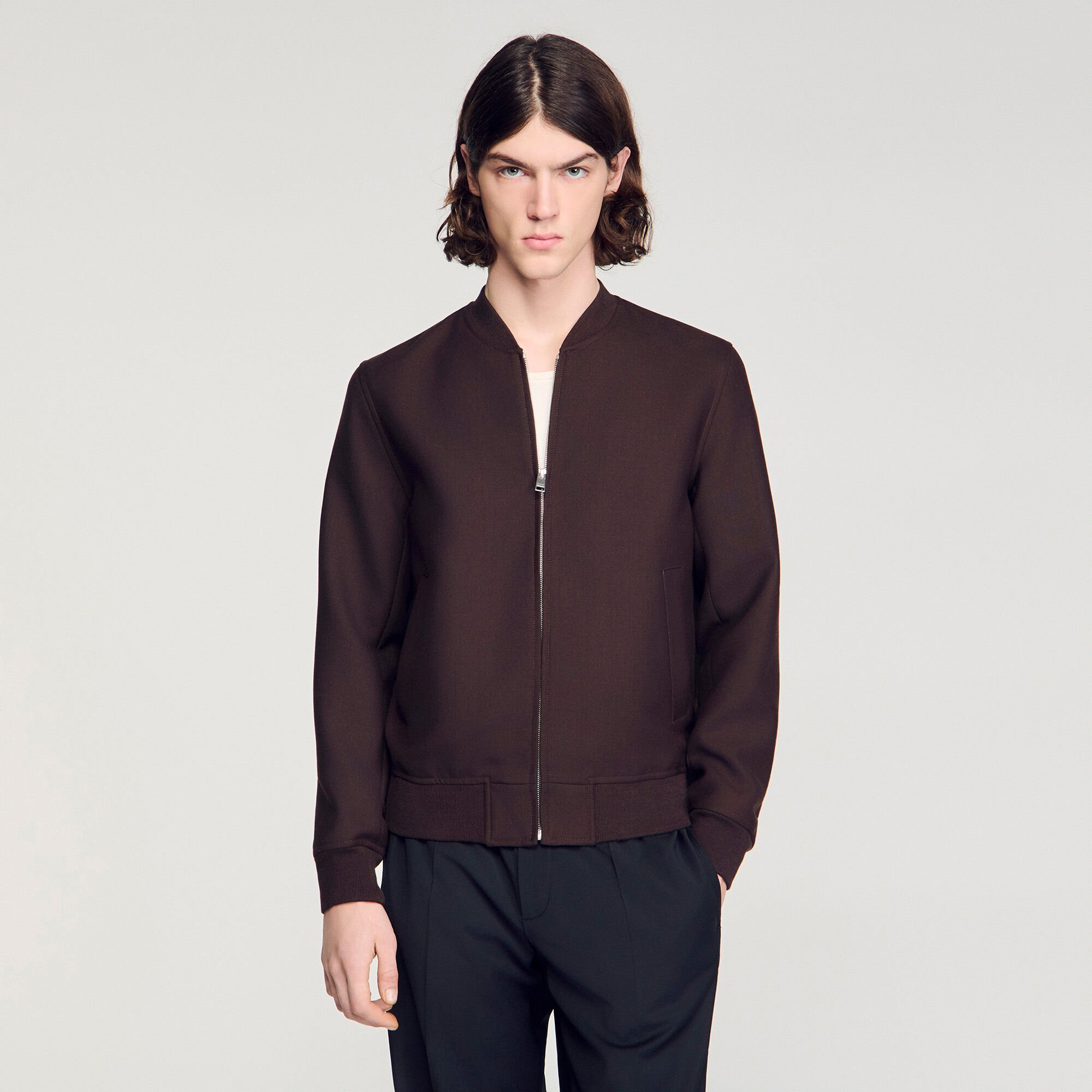 Blouson teddy en laine