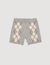 Short en maille à motif losanges