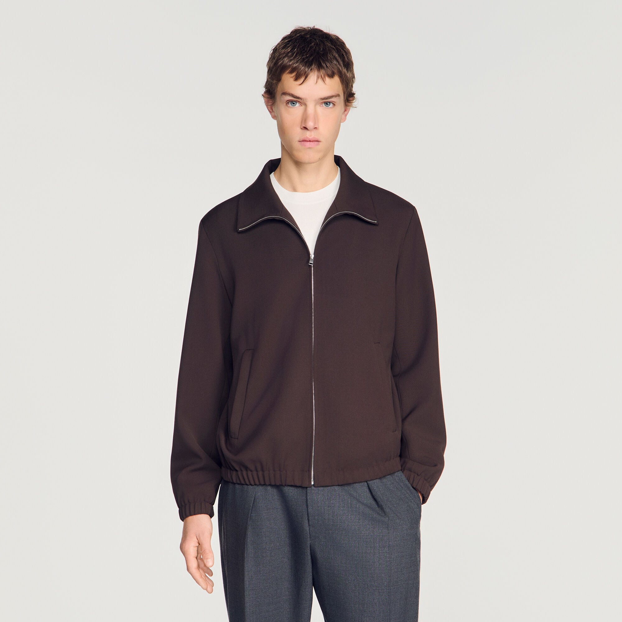 Wool zip-up jacket - Mixte | Sandro