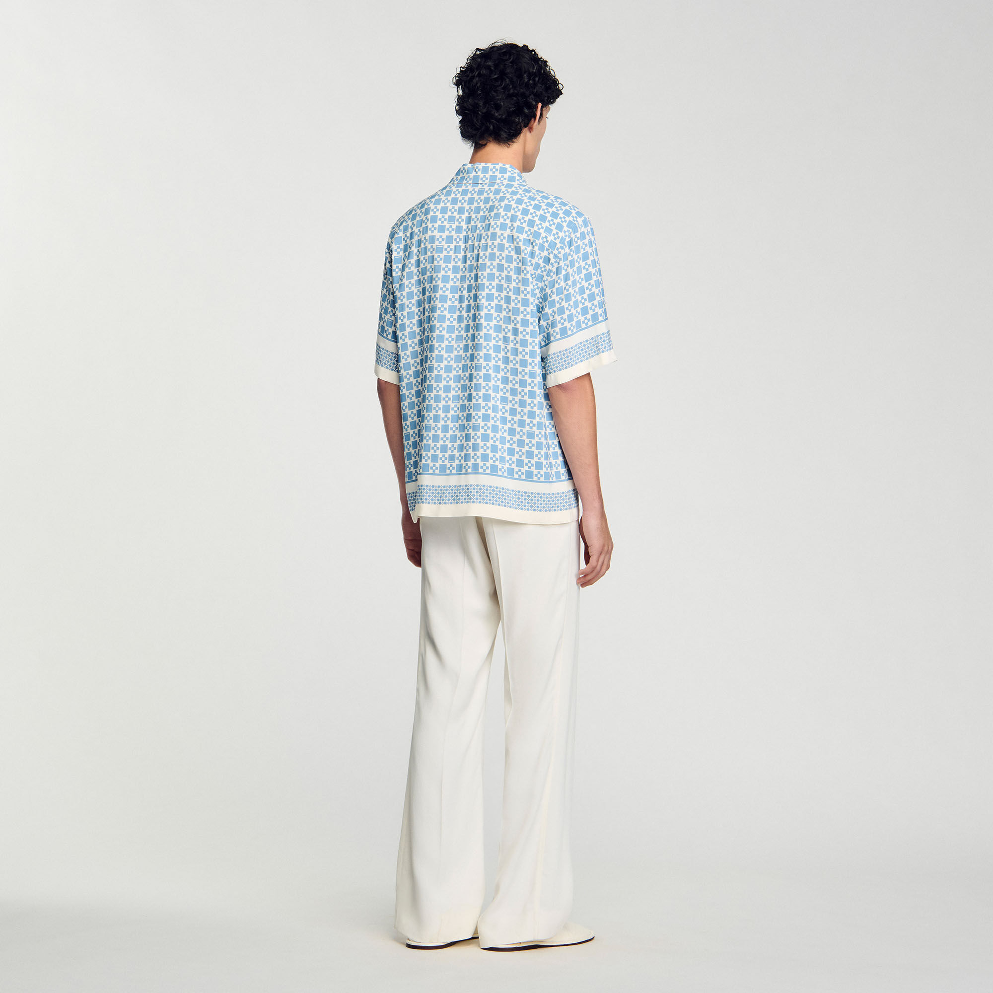 Chemise fluide à imprimé Square Cross