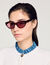 Lunettes de soleil ovales