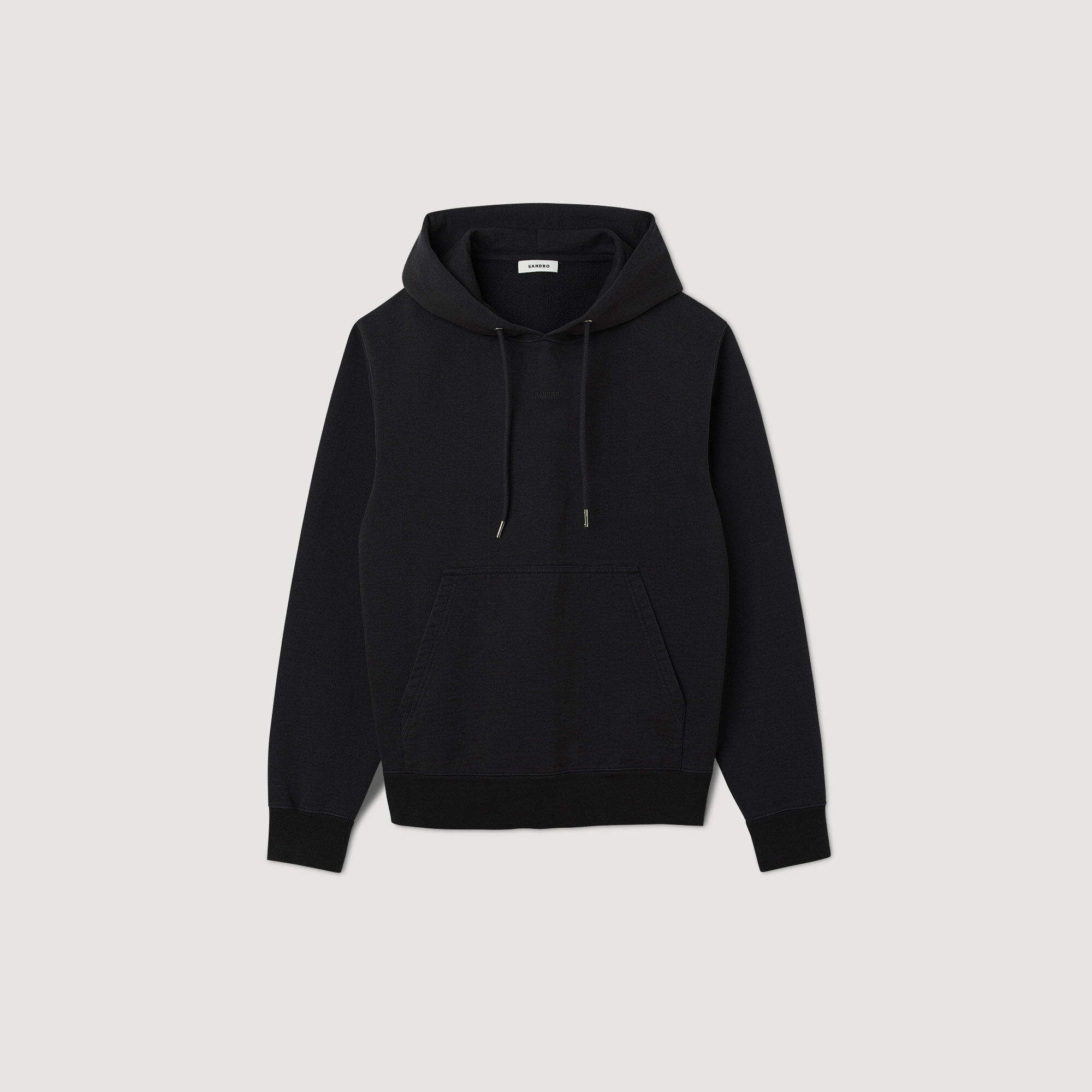 Sweatshirt à capuche logo brodé
