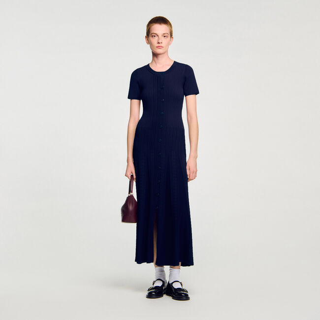 Robe longue en maille