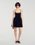 Robe courte en velours &agrave; strass - Femme | Sandro
