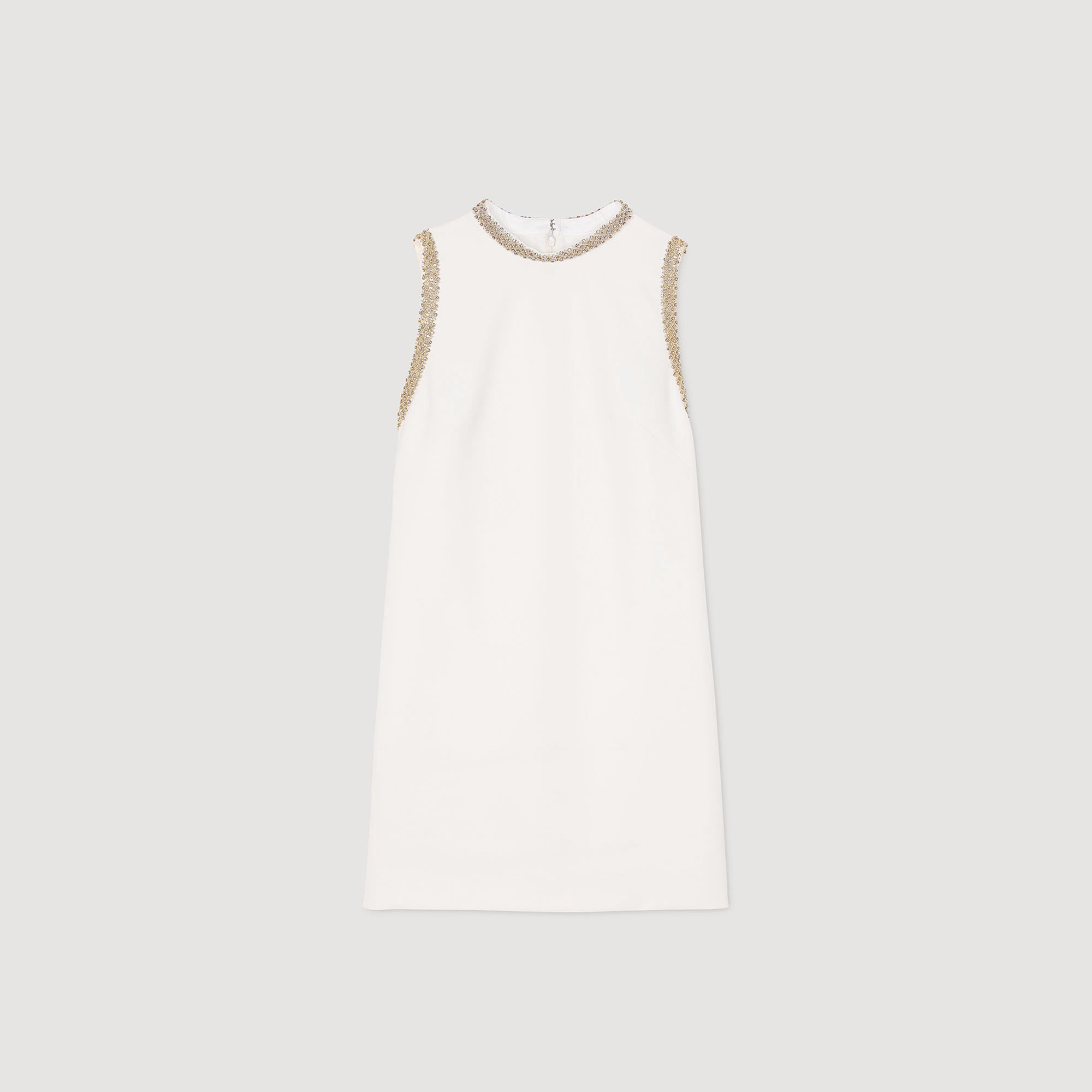 Kurzes Kleid mit Strass-Details