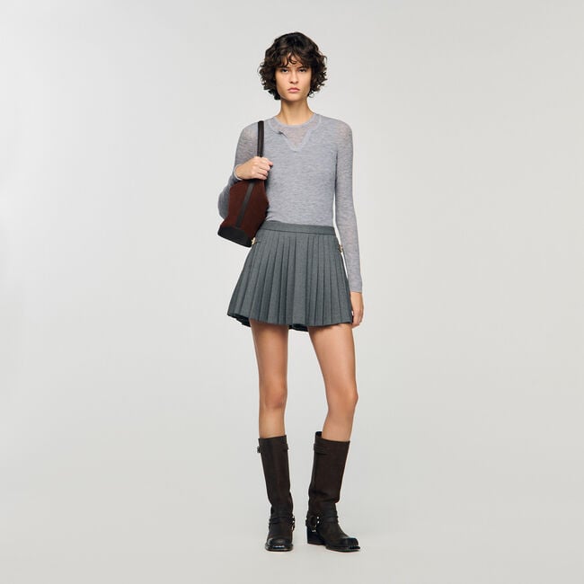 Jupe short à plis