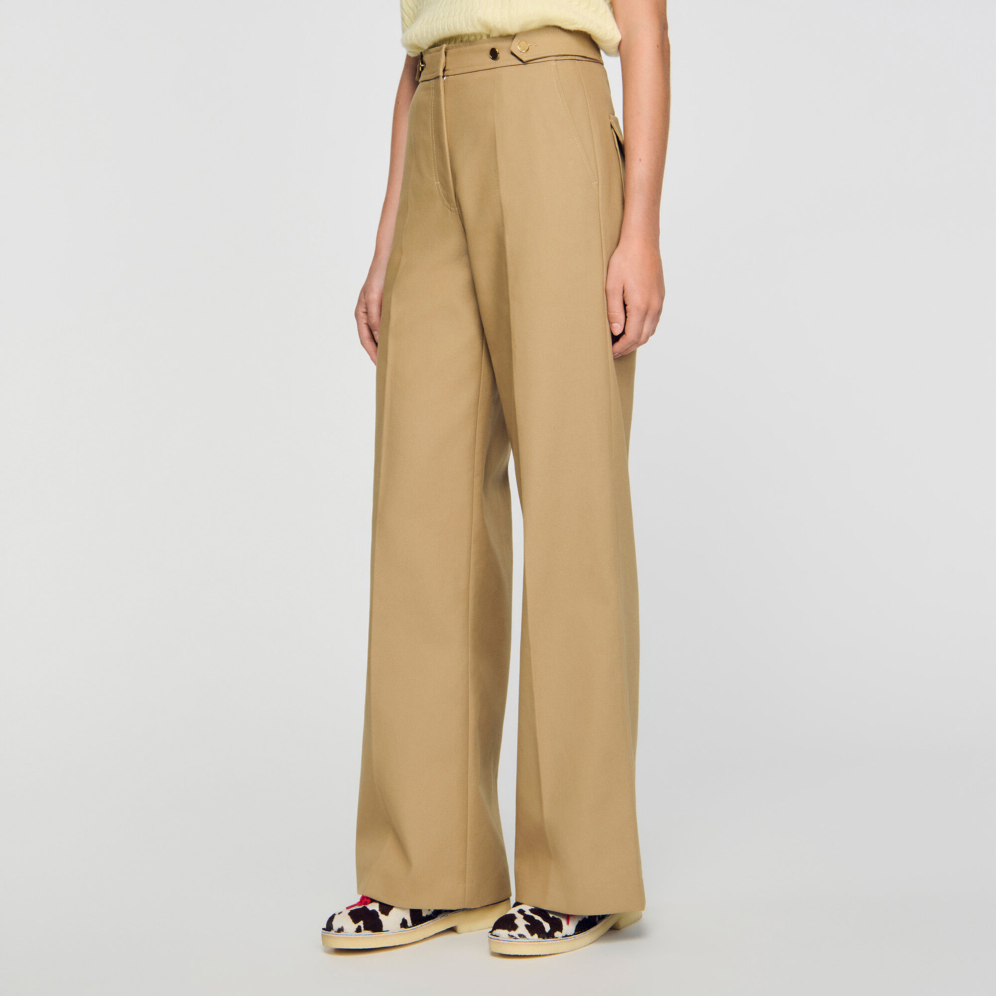 Pantalon de tailleur en coton