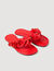 Ledersandalen mit Blumen