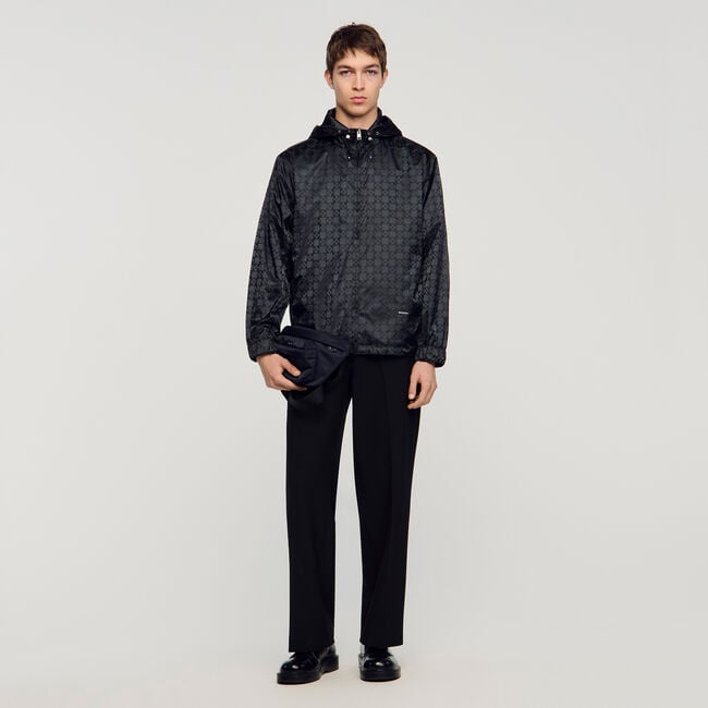Nylon-Blouson mit &bdquo;Square Cross&ldquo;