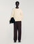 Honeycomb stitch wool jumper
