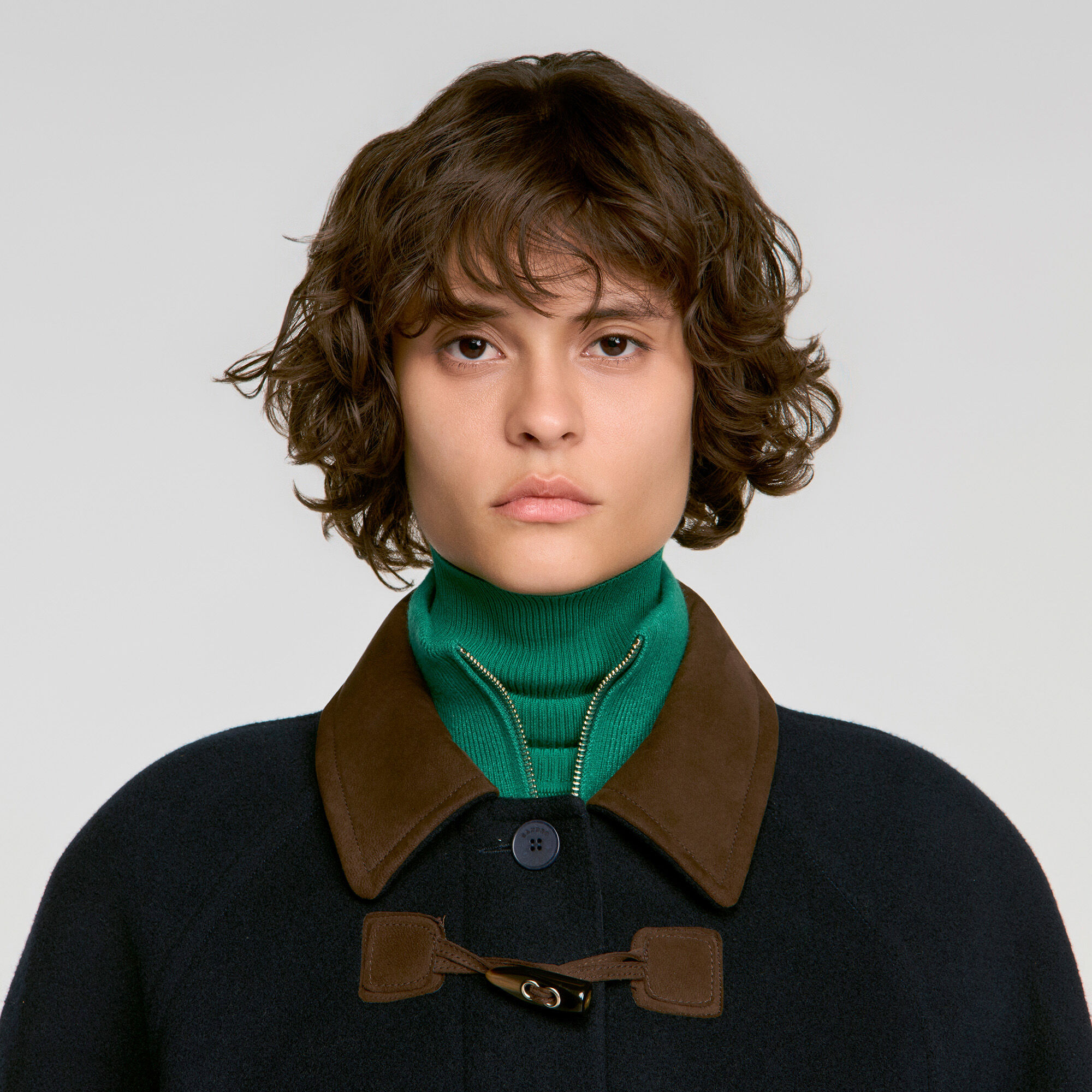Double-faced wool duffel coat - Women | Sandro