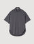 Gestreiftes Oversize-Hemd Strass
