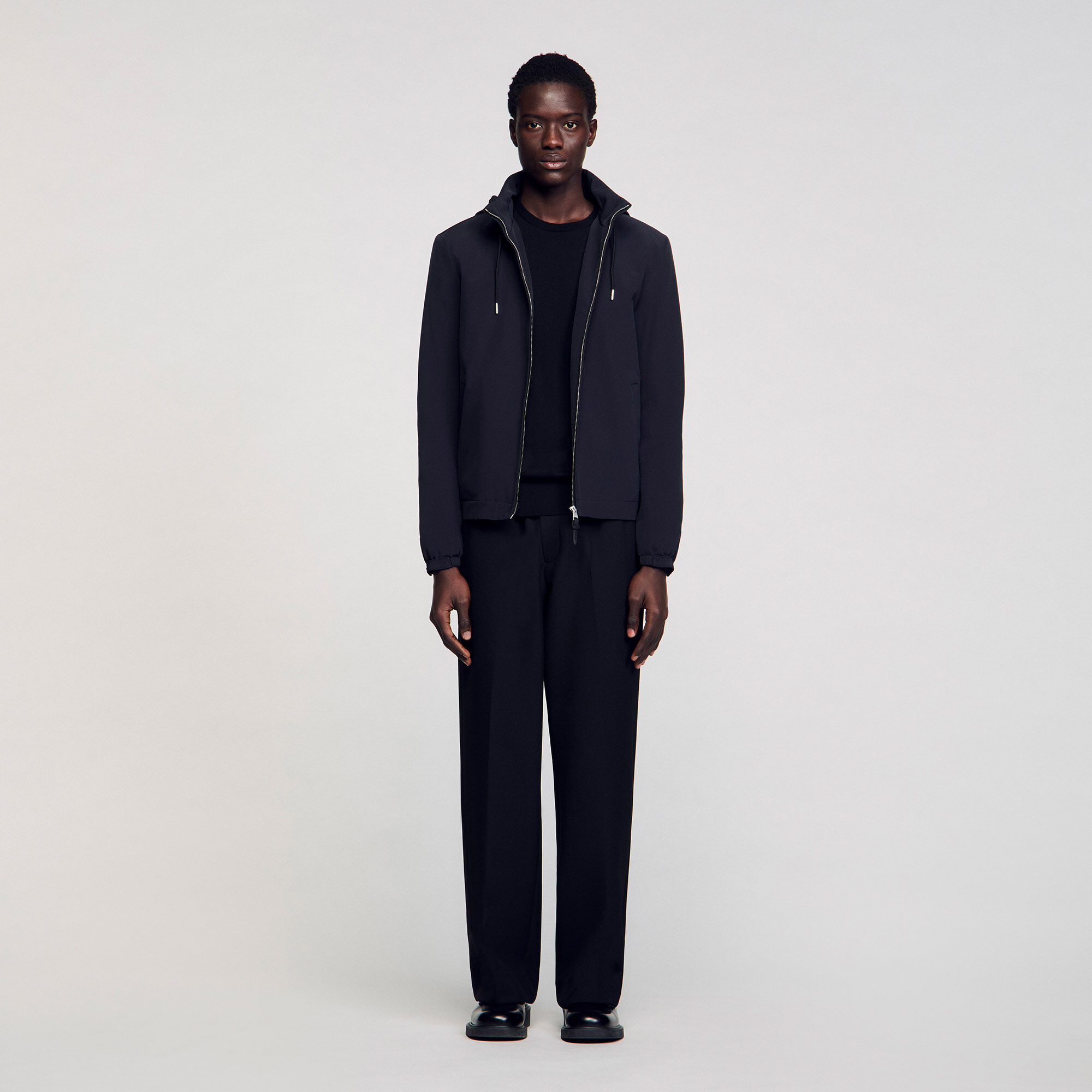 Blouson zippé à capuche