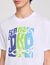 Baumwoll-T-Shirt mit Wellenmuster