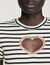T-shirt cœur strassé