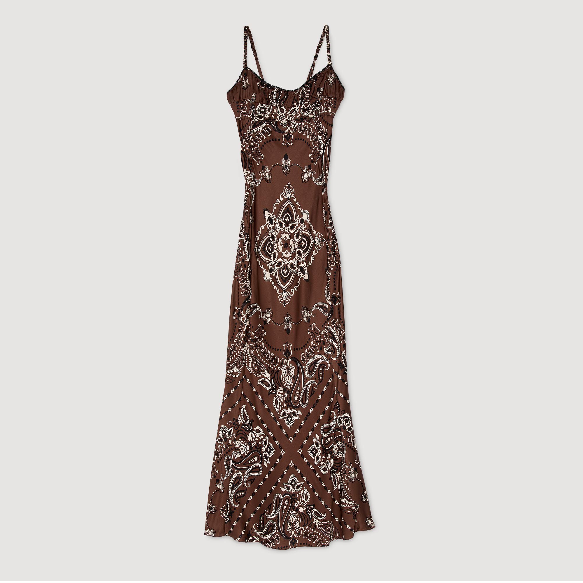 Bandana-print maxi dress