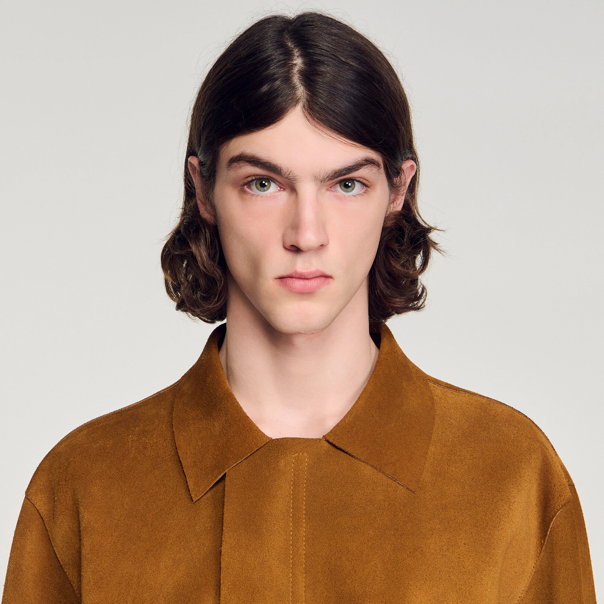 Split leather jacket