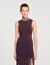 Langes Strickkleid mit Fransen