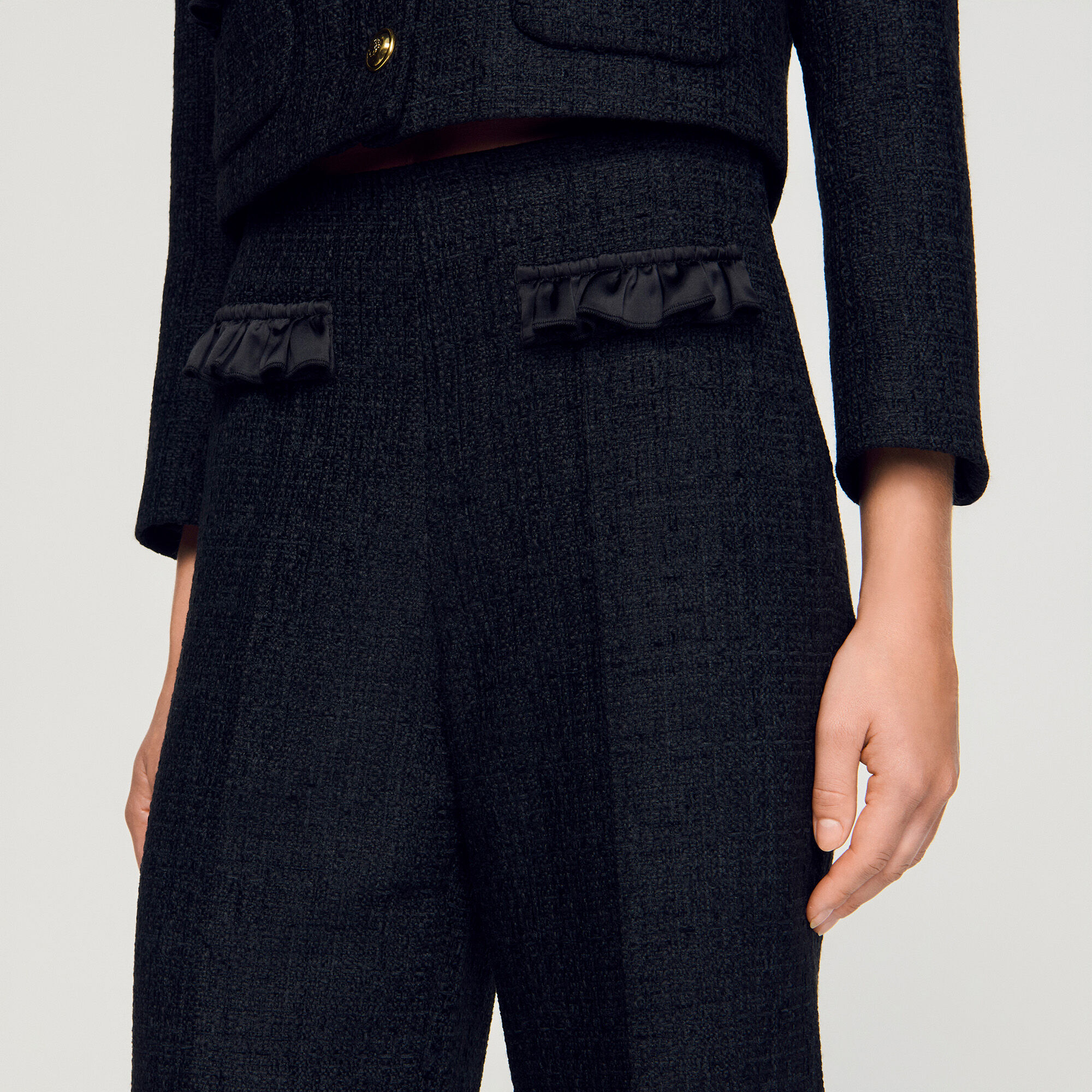 Pantalon de tailleur en tweed