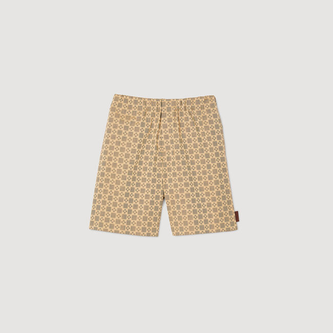 Short à jacquard Square Cross