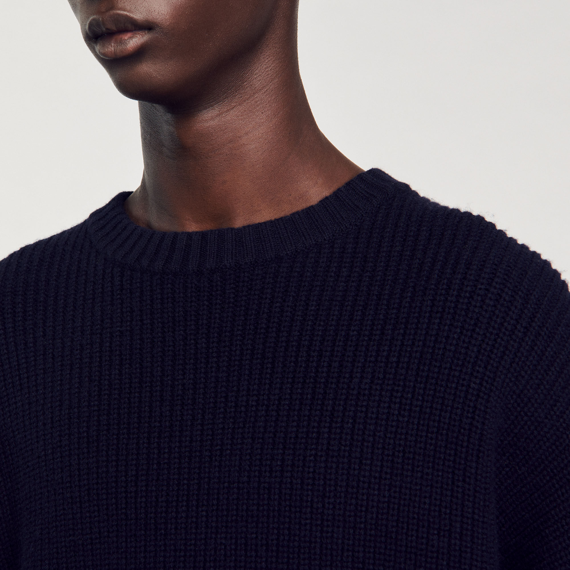 Pull côtelé en maille