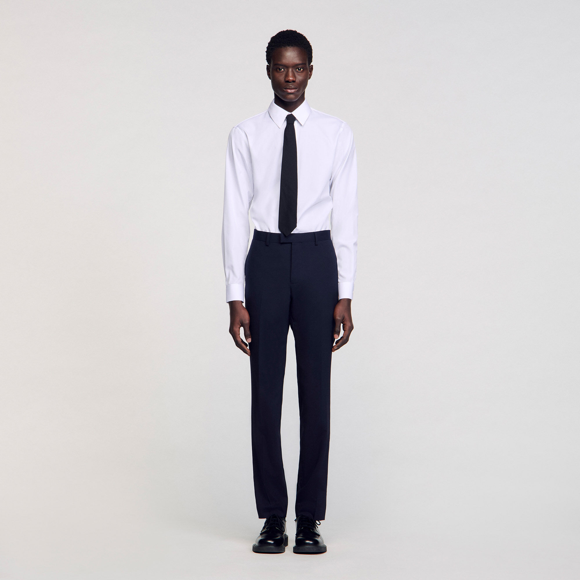 Pantalon de costume classique en laine