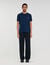 T-Shirt mit Leder-Logo