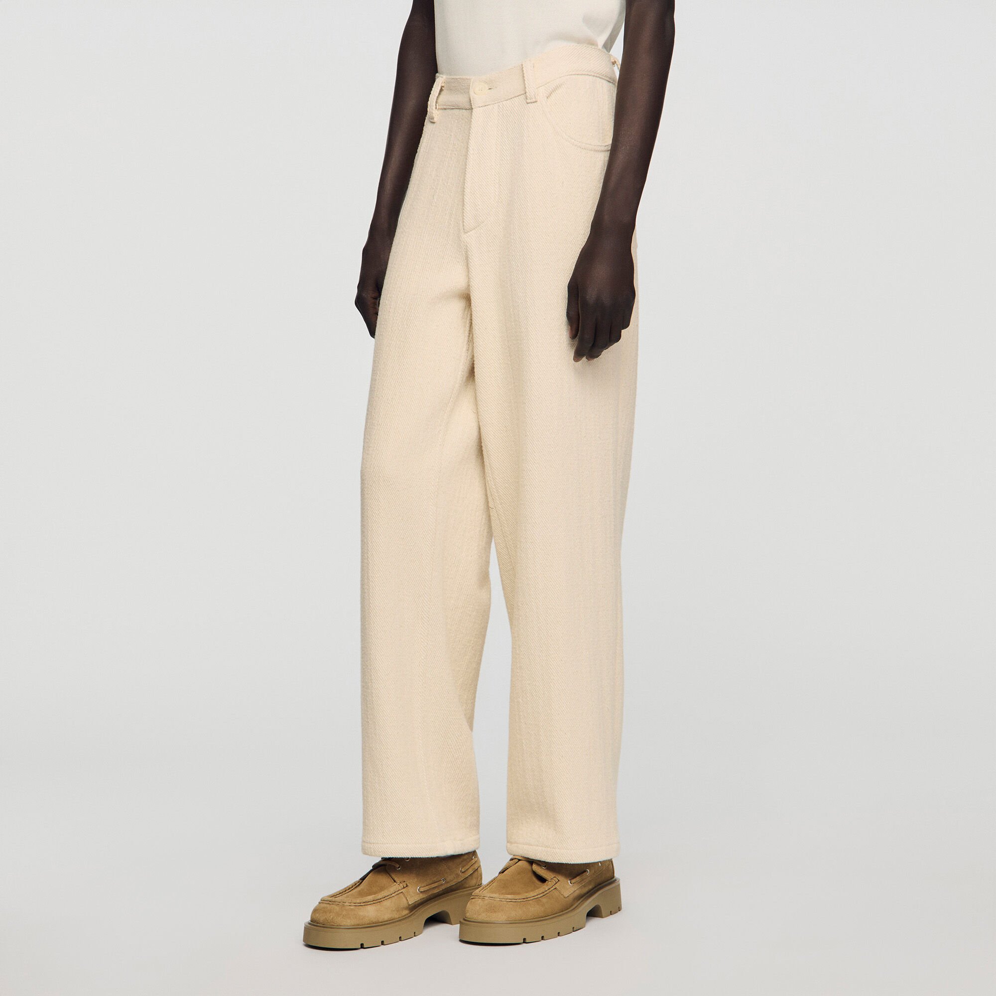 Chaussures bateau en cro&ucirc;te de cuir