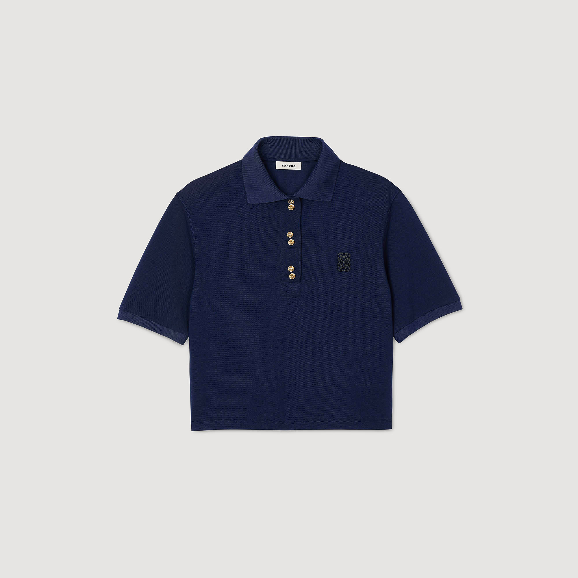 Poloshirt mit Zierknöpfen