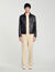 Blouson en cuir effet usé