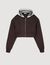 Hooded sweatshirt jacket