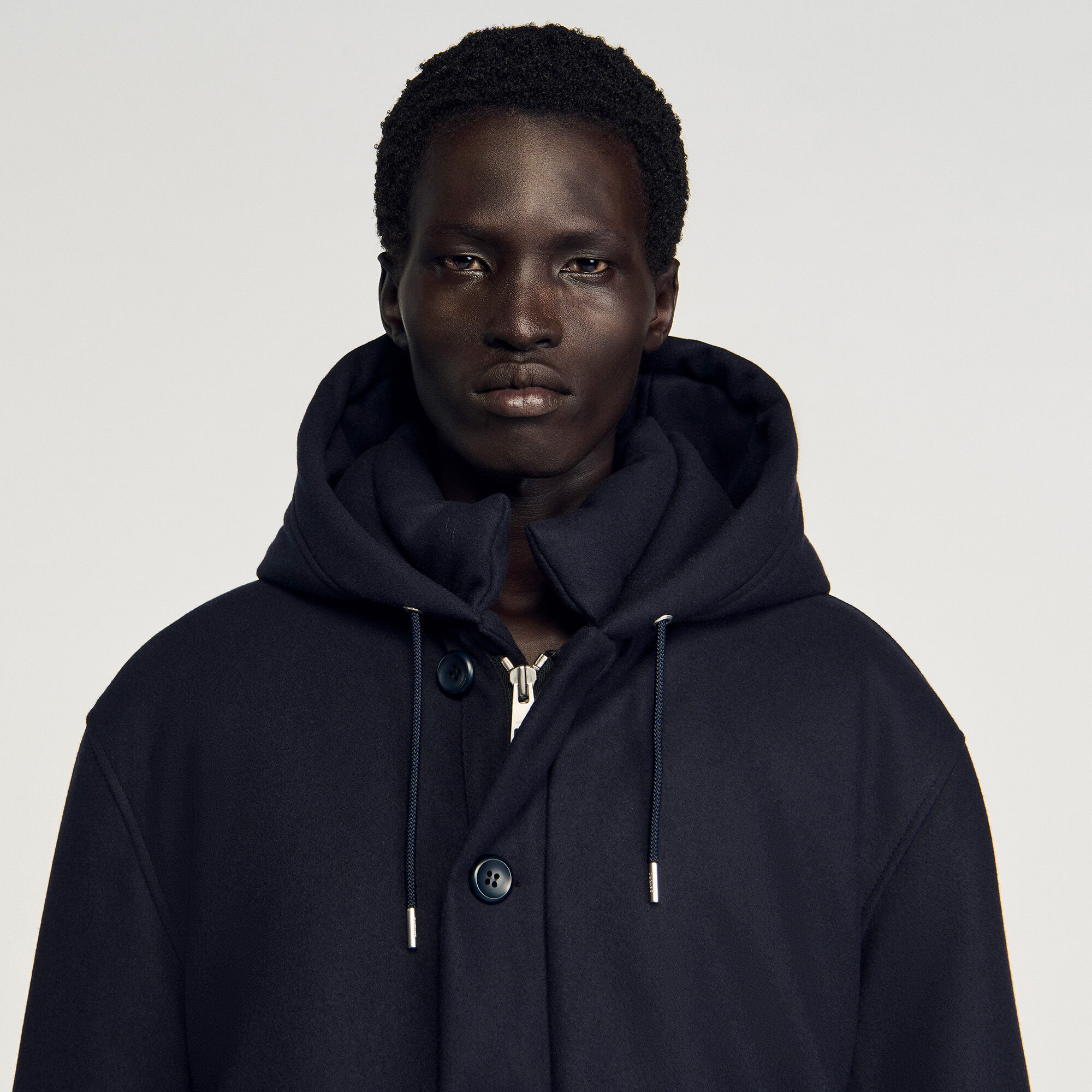 Parka aus Wolle mit Kapuze Parka aus Wolle mit Kapuze